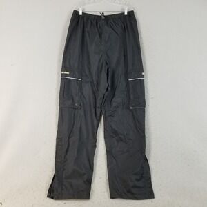 Stearns Rain Pants Mens L Black Dry Wear Waterproof Cargo Mesh Lined Outdoor